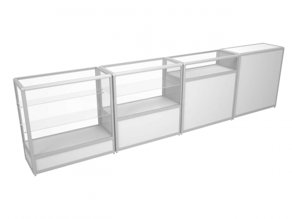 Прилавок рабочий из алюминиевого профиля