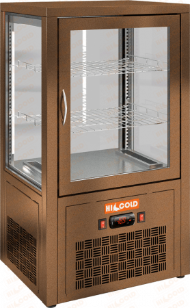 Настольная вертикальная холодильная витрина HICOLD VRC 70