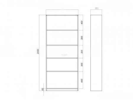 Стеллаж эконом (Белый)