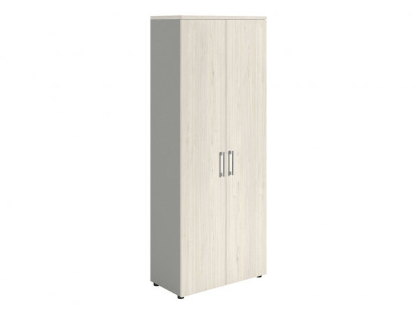 Шкаф NW 2080 закрытый белое дерево/серый
