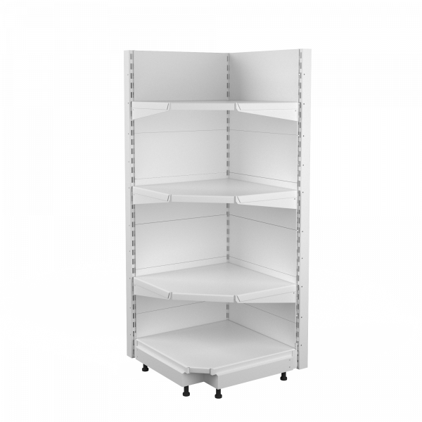 Угловой стеллаж внешний