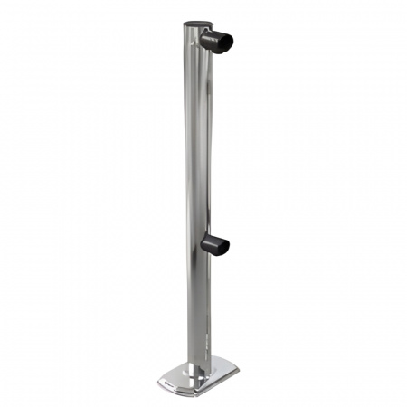 Столбик ограждения с 2-мя муфтами