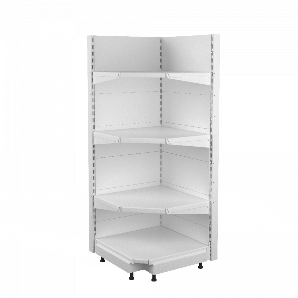 Угловой стеллаж внешний