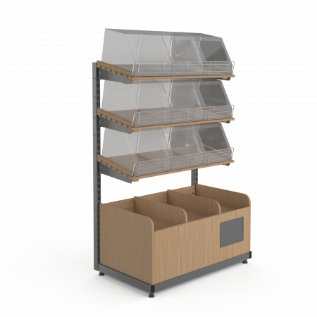 Деревянный стеллаж для хлеба