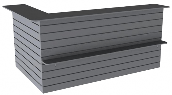 Стойка ресепшн левосторонняя ЛДСП 2000х1200 мм h=1000 мм