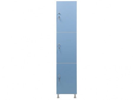 Шкаф для раздевалок WL 13-40 голубой/белый