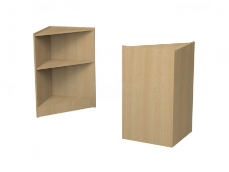 Прилавок рабочий эконом угловой внутренний (Бук)