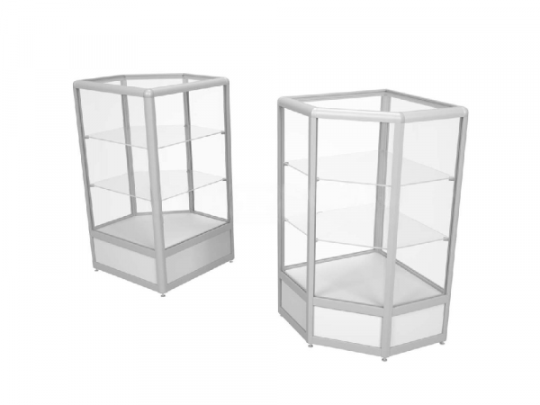 Прилавок угловой аквариум из алюминиевого профиля