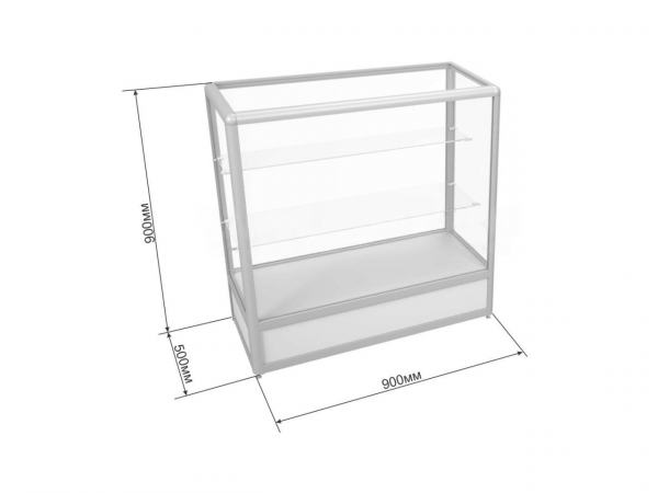 Прилавок аквариум из алюминиевого профиля