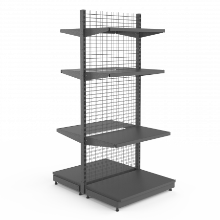 Стеллаж островной сетчатый