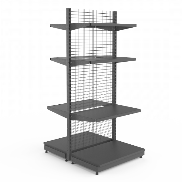 Стеллаж островной сетчатый