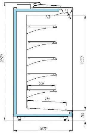 Холодильная горка Давос ВС 64