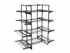 Островной Стеллаж H-1800 черный каркас