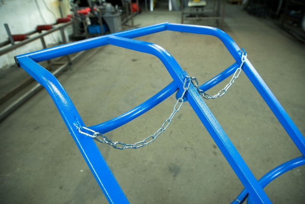 Тележка для газовых баллонов TOR ГБ-2, 2 баллона (250 литые колеса + 160 поворотное)