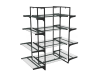 Островной Стеллаж H-1800 черный каркас