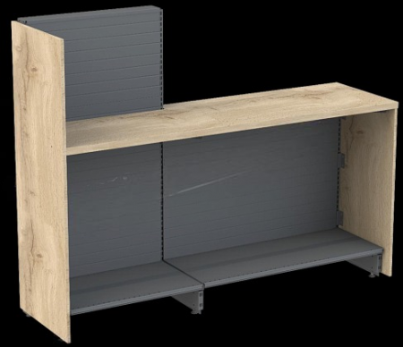 Кассовый модуль со стенкой ЛДСП правосторонний\левосторонний прямой